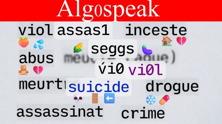 L’algospeak n’est pas un jeu de mots, mais une langue sous contrainte : euphémiser la violence pour rester visible. Une langue de bois algorithmique.