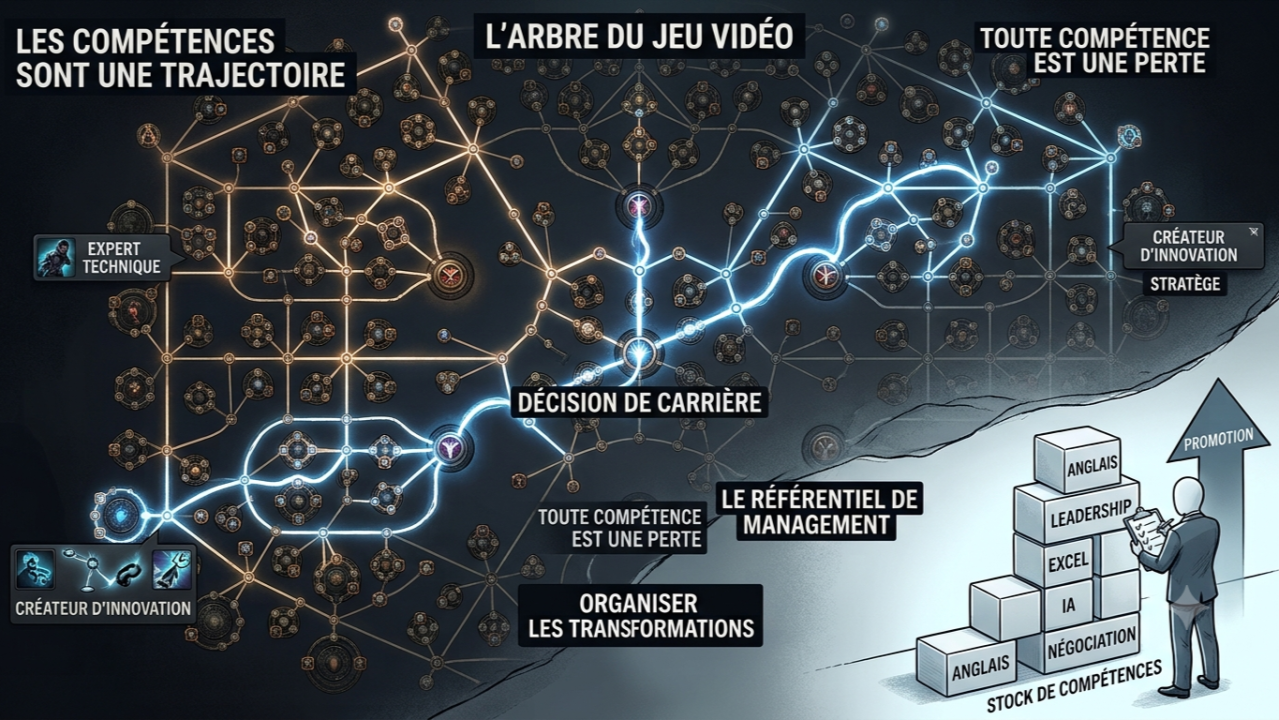 Le management s'est trompé d'arbre : les jeux vidéo ont compris avant les RH que progresser consiste à choisir ses renoncements.
